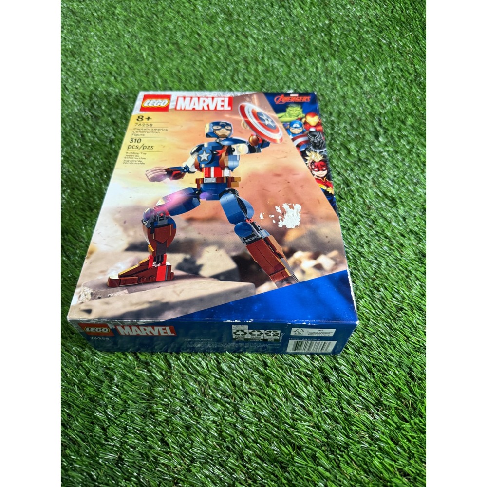 LEGO‎ Marvel Avengers 76258 Captain America Construction Figure New Sealed Box - Picture 1 of 4